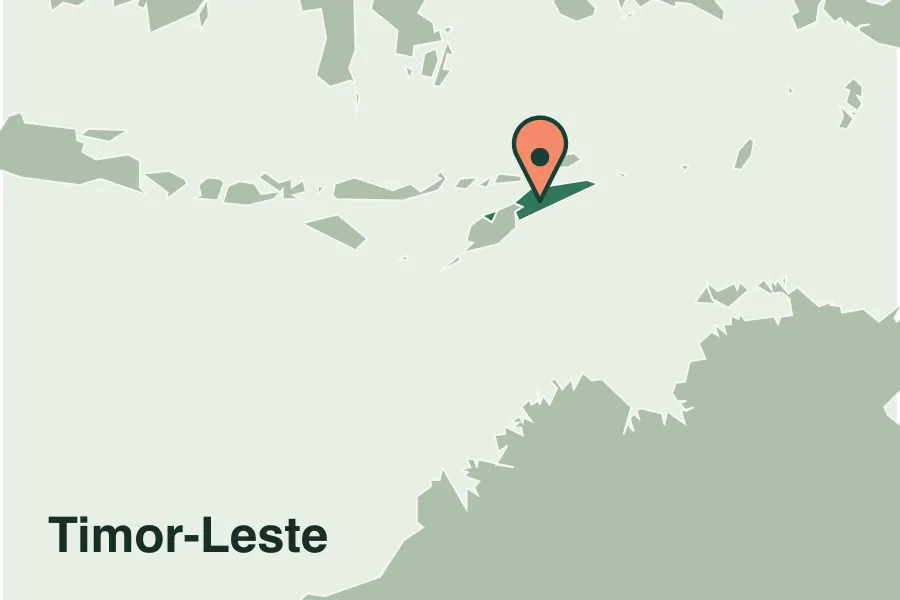Timor-Leste highlighted in maritime Southeast Asia.